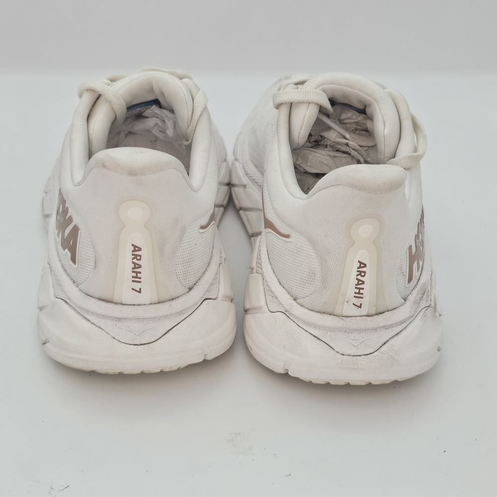 Hoka Arahi 7 Women's Running Shoes, White, US 6B – Preowned - Picture 7 of 13